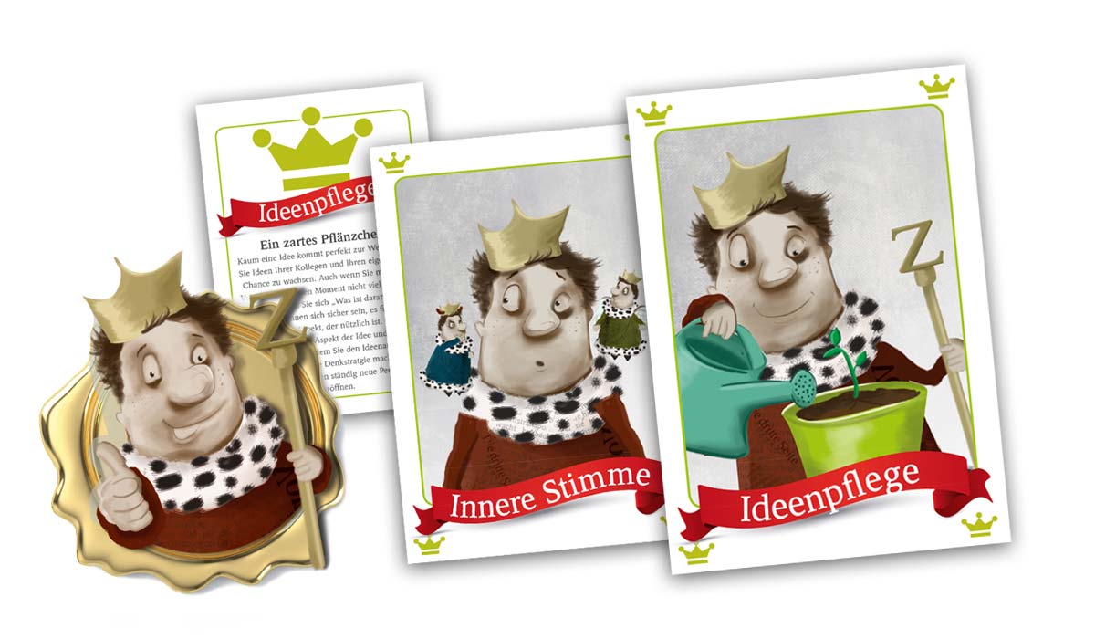 Karten mit Kinder-Illustrationen Erlkönig-Motive