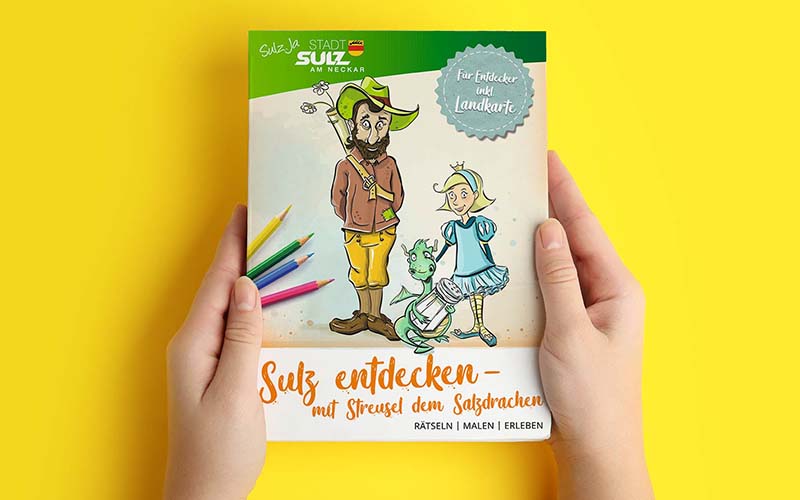 Malbuch Sulz Salzdrache Titelseite